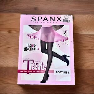 SPANX Assets Haute Contour High Falutin Footless Tights Nude Size F